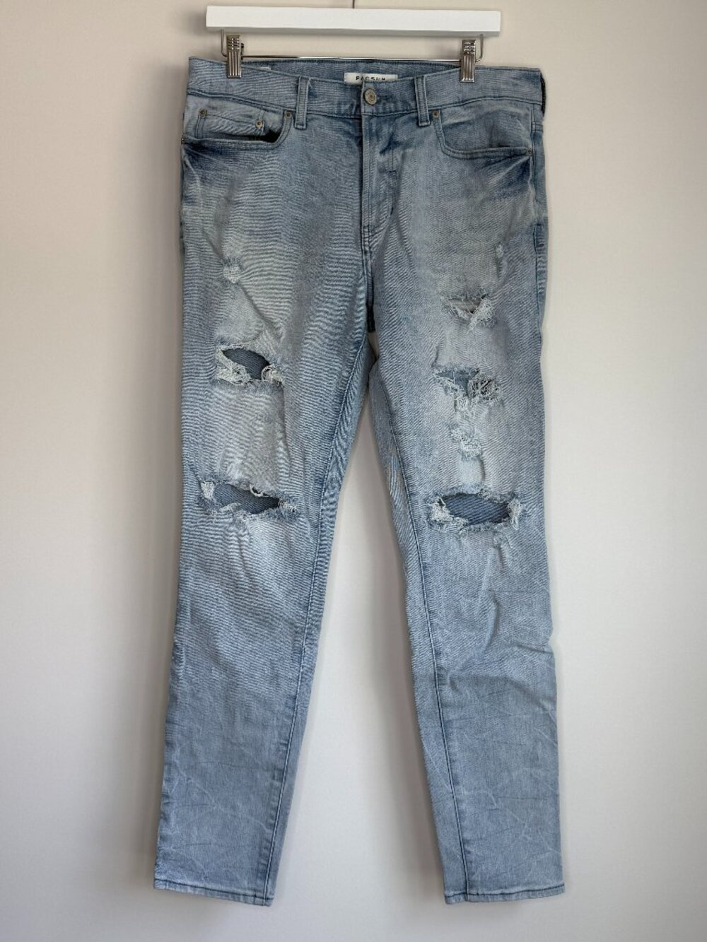 PacSun Distressed Light Wash Skinny Jeans